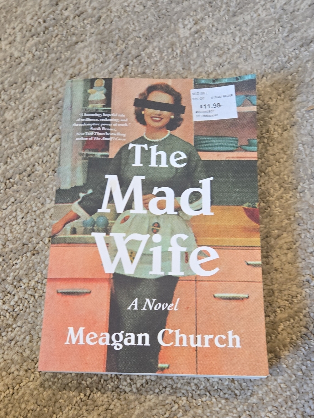 The Mad Wife by Meagan Church - Vintage-Style Cover (Orange, Green, White)